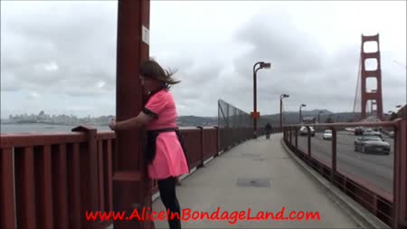 Bondage Tourist - FemDom PUBLIC Humiliation - Golden Gate Bridge Sissy Public Bondage Femdom Rubber Latex